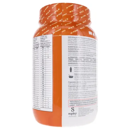 SUPLEMENTO WHEY PROTEIN MAX TITANIUM DR.PEANUT DOCE DE LEITE POTE 900G 360-2