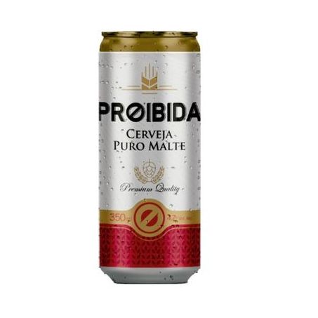 Cerveja proibida puro malte lata 350mll