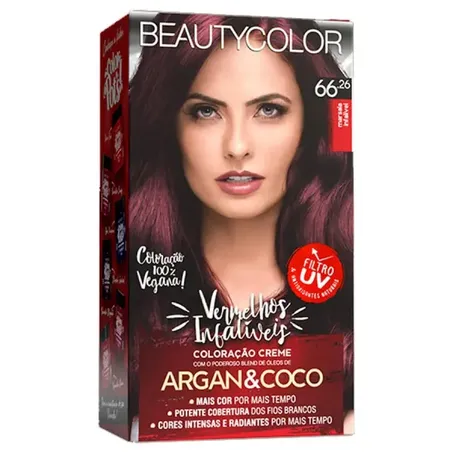Tintura Beauty Color 66.26 Vermelhos Infaliveis Marsala