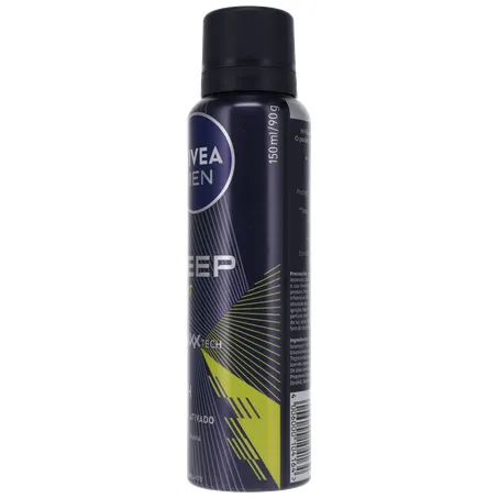 Antitranspirante Aerosol Nivea Men Deep Sport 72H Carvão Ativado Frasco Spray 150ml 360-6