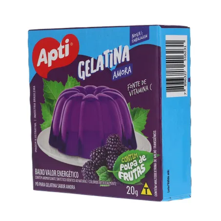 Gelatina Apti Sabor Amora Caixa 20gr 360-4