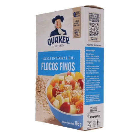 AVEIA QUAKER FLOCOS FINOS 165G 360-5
