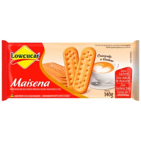Biscoito lowcucar maisena zero 140g