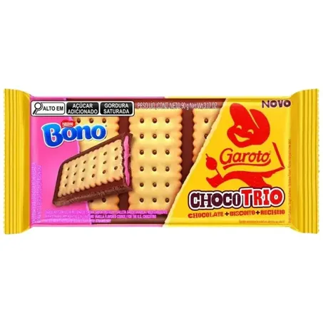 Choco garoto trio bono 90g