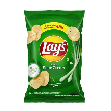 Salgadinho lays sour cream 70g