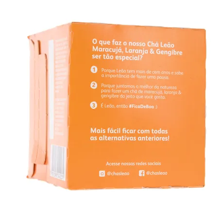 Chá Leão Maracujá / Laranja / Gengibre C/10 Sachês 360-25