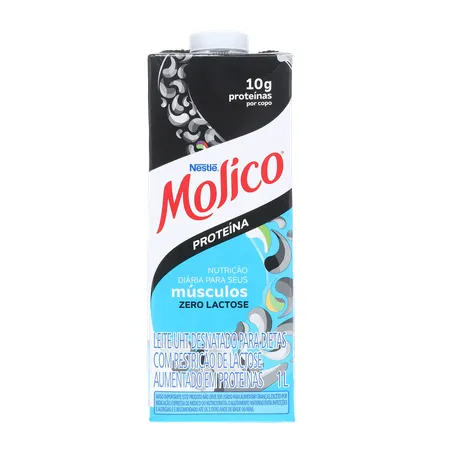 Leite Molico Uht 1 Litro - Zero Lactose - Proteína | Condor