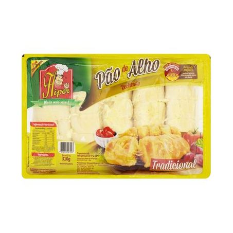 Pão de Alho Hiper Tradicional Embalagem 310G