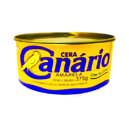 Cera Piso Canário Pasta Amarela Lata 375g 
 