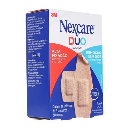 Curativo nexcare duo tamanhos diferentes caixa c-10unid 360-14
