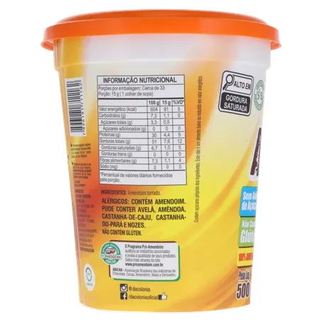 Pasta de Amendoim Amendopower Crunchy Dacolônia 500G 360-25