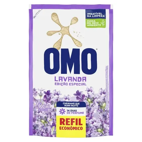 LAVA ROUPAS LIQUIDO LAVANDA OMO RF 900 ML         