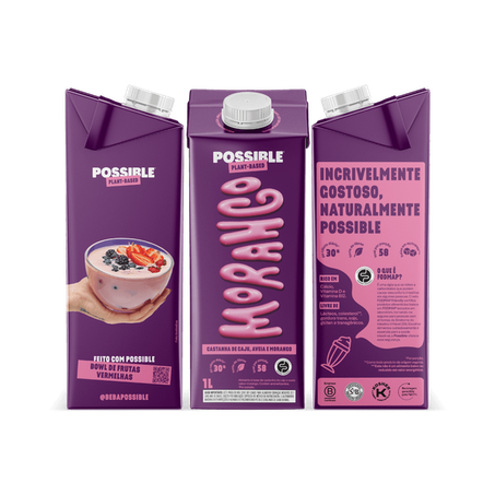 BEBIDA VEGETAL MORANGO 1L - POSSIBLE 360-1