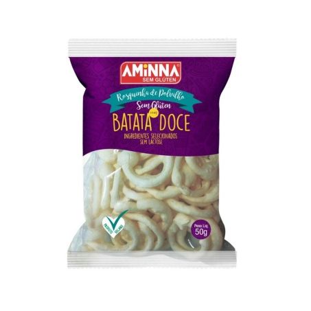 ROSQUINHA DE POLVILHO BATATA DOCE 50G - AMINNA
