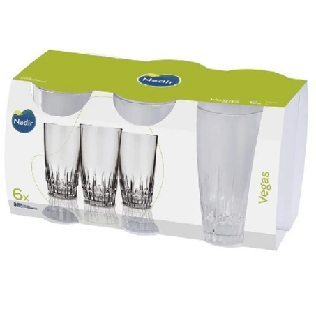 Conjunto de Copos Nadir Vegas Long Drink 330Ml com 6 Peças
