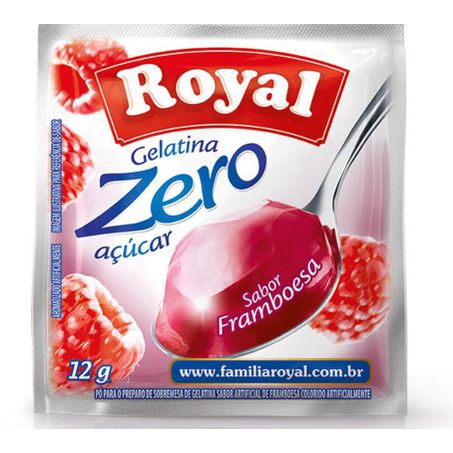 Gelatina royal zero 12g framboesa