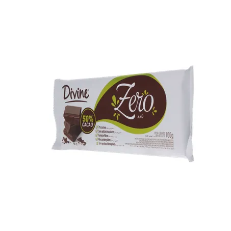 CHOCOLATE BARRA DIVINE ZERO 50% 100G 360-5