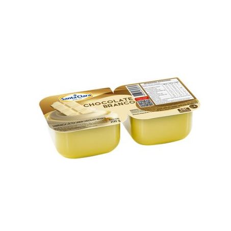 Sobremesa chocolate branco santa clara 200g
