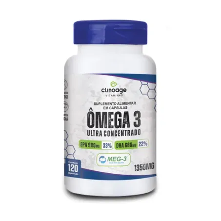 ÔMEGA 3 ULTRA CONCENTRADO 1350MG 120CAPSULAS CLINOAGE