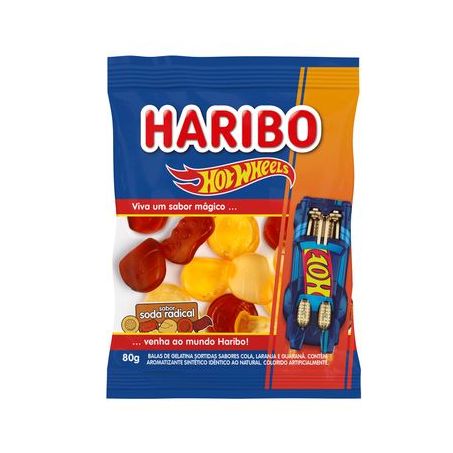 HARIBO BALA.GEL.HOT WHEELS SODA RADICAL 80G