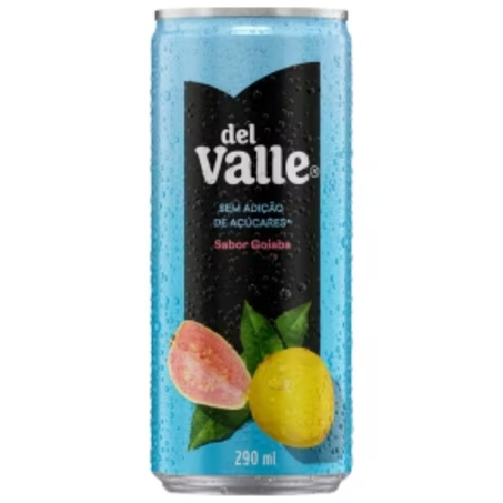 Suco del valle 290ml lata sem acucar nectar goiaba