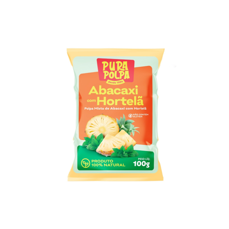 Polpa pura poupa abacaxi c/hort 100 gr
