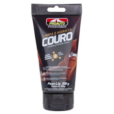 Limpa Couro Proauto Hidrata e Revitaliza Bisnaga 150g 
 