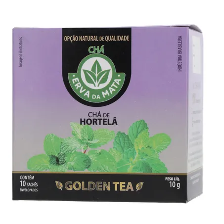 CHÁ ERVA DA MATA HORTELÃ CAIXA C/10 SACHÊS 360-19
