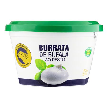 QUEIJO BURRATA DE BÚFALA AO PESTO BÚFALO DOURADO