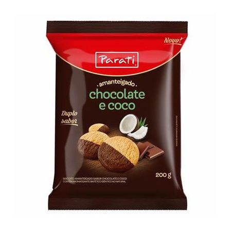 Biscoito Amanteigado Parati Chocolate E Coco 200G