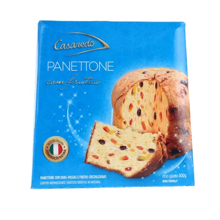 PANETTONE CASAREDO COM FRUTAS CRISTALIZADAS CAIXA 400G 360-18