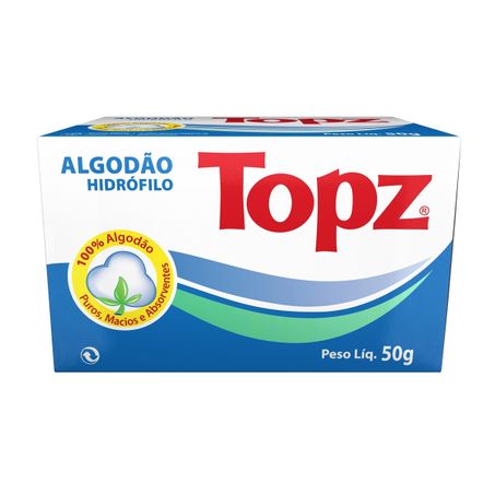 Algodão hidórfilo topz 50g