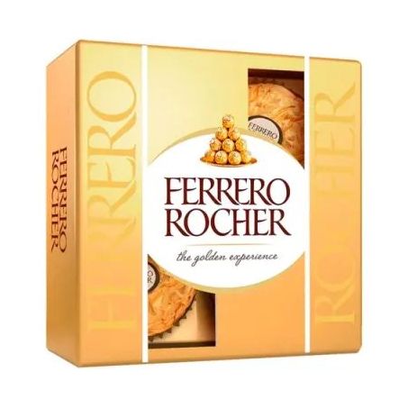 Bombom Ferrero Rocher Caixa com 4un - 50gr