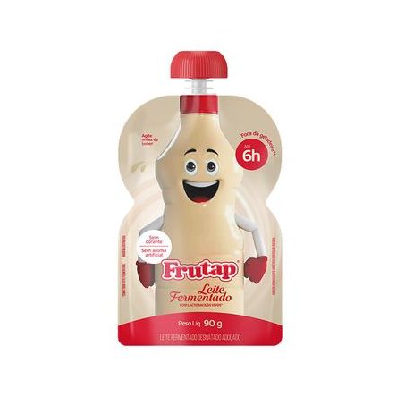 LEITE FERMENTADO FRUTAP BAUNILHA POUCH 90G