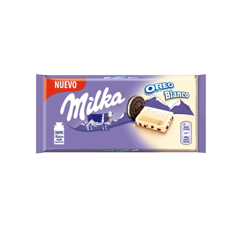 Chocolate branco oreo milka 100g
