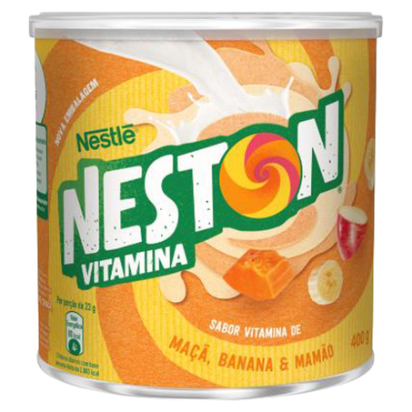 Neston 400g - Vitamina - Maçã, Banana, Mamão e Cereal - Lata