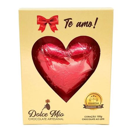 Chocolate coracao dolce mio ao leite 100g