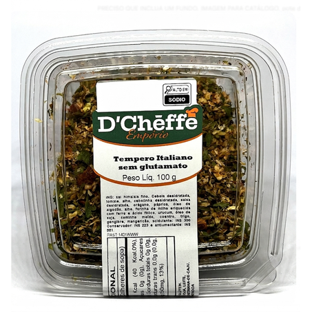 TEMPERO ITALIANO SEM GLUTAMATO D'CHEFFE EMPÓRIO POTE 100G