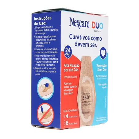 Curativo nexcare duo tamanhos diferentes caixa c-10unid 360-31