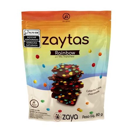 Biscoito Crocante Sem Glúten Zaytas Rainbow 80g