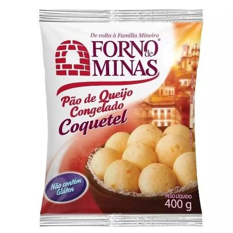 Pão de queijo coquetel forno de minas original 400g