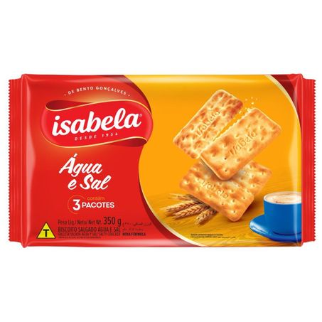 Bisc isabela agua sal 350g