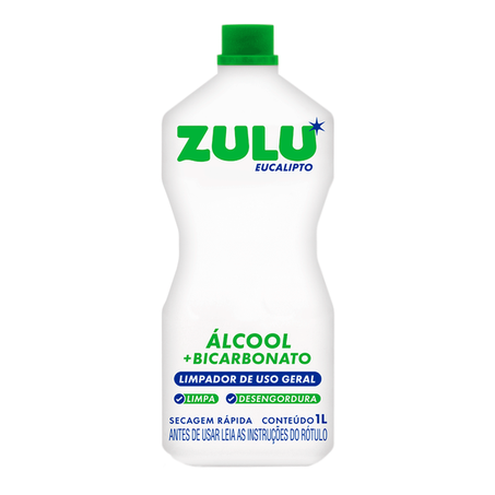 ALCOOL ZULU 1LT C/BICARBONATO EUCALIPTO