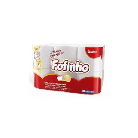 Papel higiênico fofinho folha dupla 30m c/12
