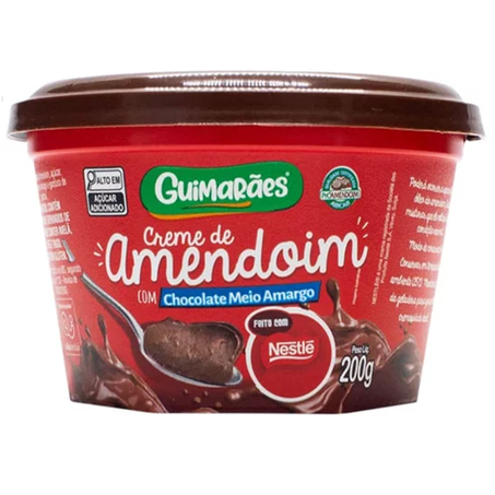 CREME AMENDOIM GUIMARÃES MEIO AMARGO 200G