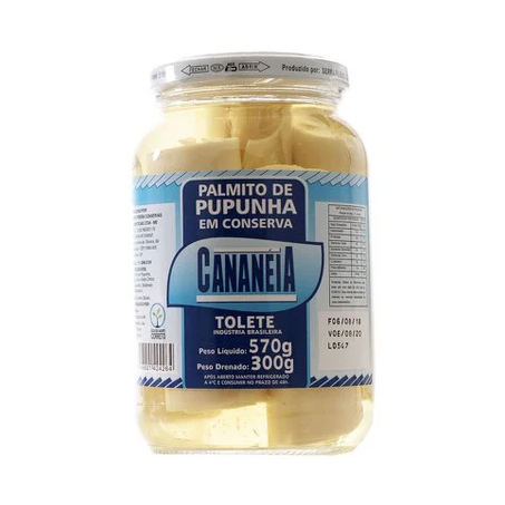 Palmito Cananeia Inteiro Vidro 300g