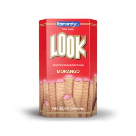 Biscoito Look 55g Morango