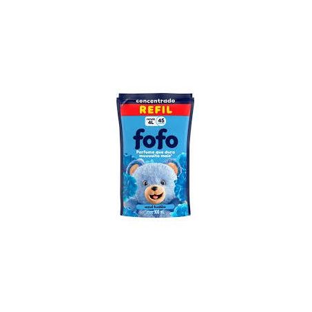 Amaciante concentrado fofo azul tudão refil 900ml