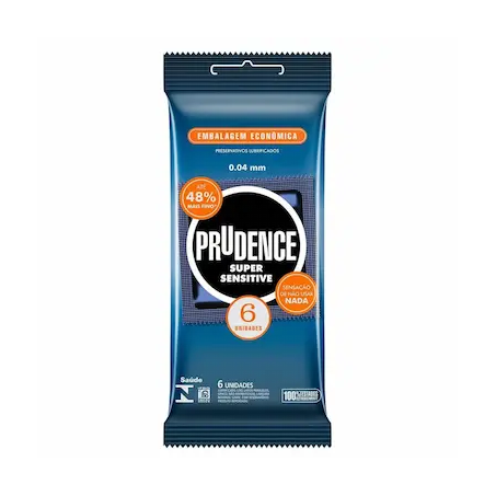 Preservativo prudence c/6 lub super sensi int