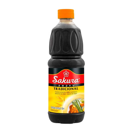 Molho Shoyu Sakura Tradicional Frasco 500ml